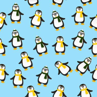 sevimli Noel penguen