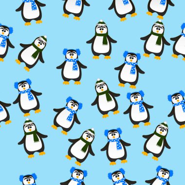 sevimli Noel penguen