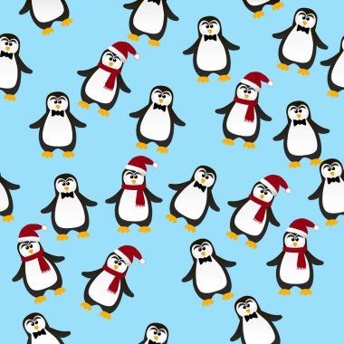 sevimli Noel penguen