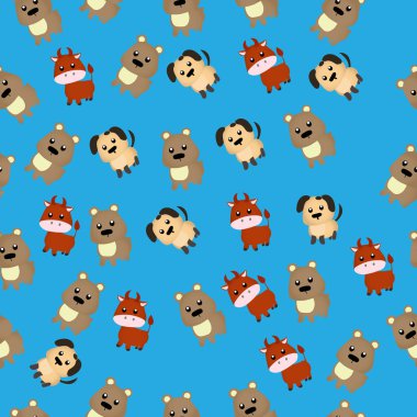 Şirin bir boğa çizimi