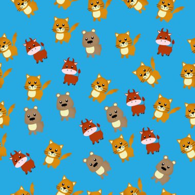 Şirin bir boğa çizimi