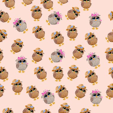 Şapkalı bir şirin baykuş