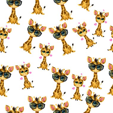 sevimli zürafa bebek