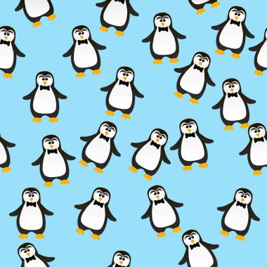 sevimli Noel penguen