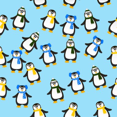 sevimli Noel penguen