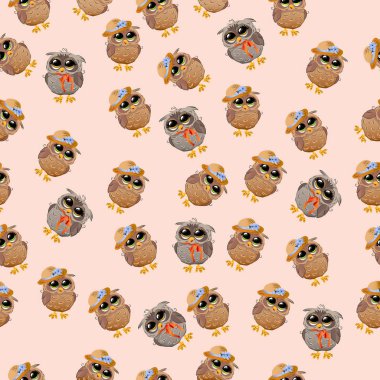 Şapkalı bir şirin baykuş