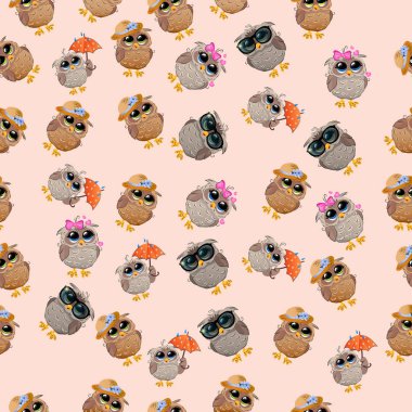 Şapkalı bir şirin baykuş