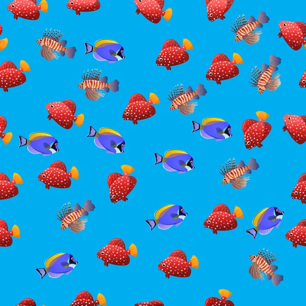 Illustration des wilden Feuerfisches — Stockvektor