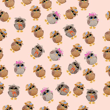 Şapkalı bir şirin baykuş