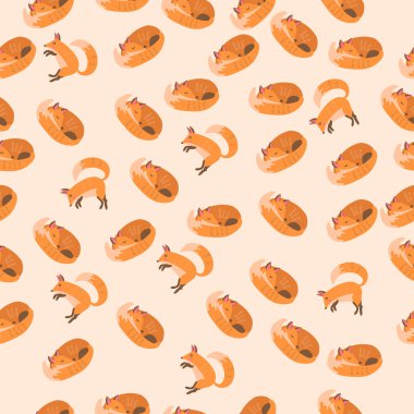 Şirin bir tilkinin vektör çizimi