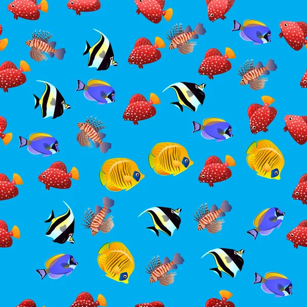 Illustration des wilden Feuerfisches — Stockvektor