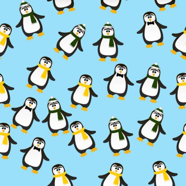 sevimli Noel penguen