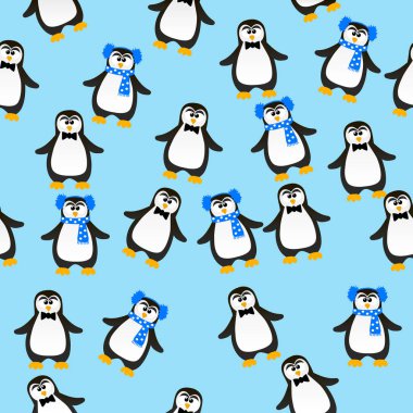 sevimli Noel penguen