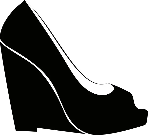 Chaussures réalistes pour dames . — Image vectorielle