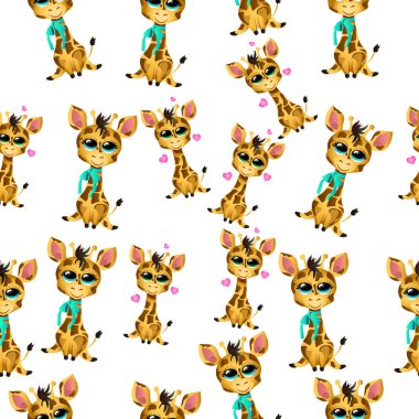 sevimli zürafa bebek