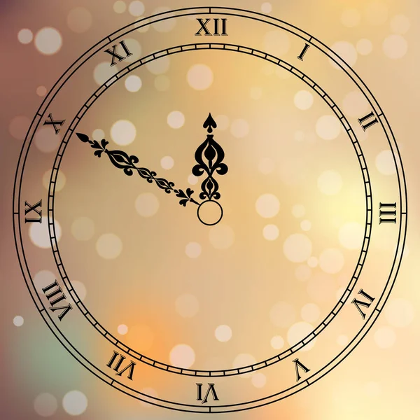 Antieke clock fac — Stockvector