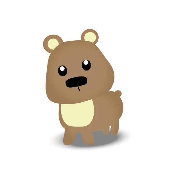 Ilustração de um urso bonito — Vetor de Stock