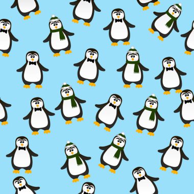 sevimli Noel penguen