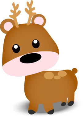 resimde bir sevimli geyik