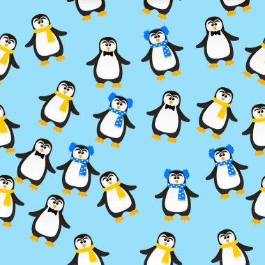 sevimli Noel penguen