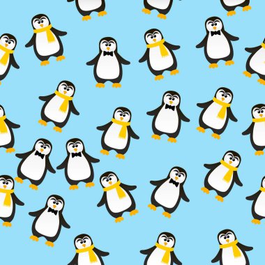 sevimli Noel penguen