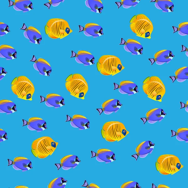 金色的鱼图案 — 图库矢量图片