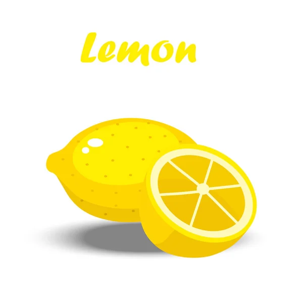 Abbildung einer Zitrone — Stockvektor