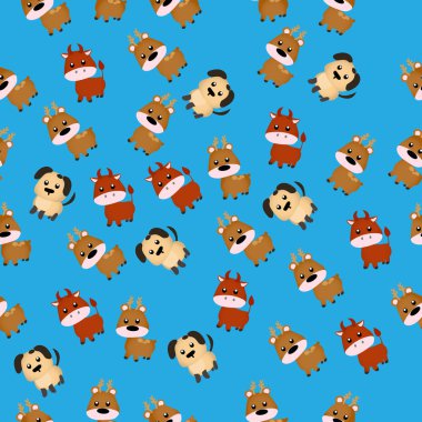 Şirin bir boğa çizimi