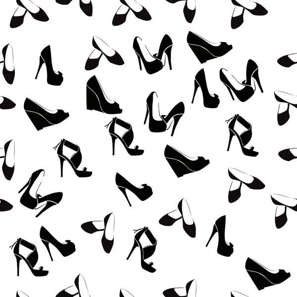 Chaussures réalistes pour dames . — Image vectorielle