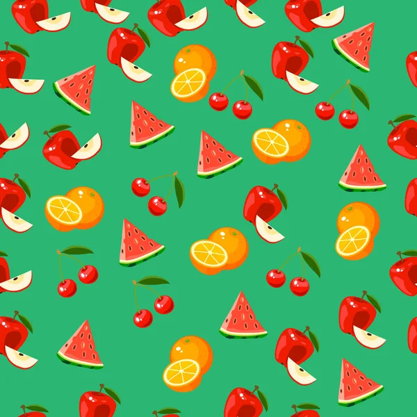 Illustration av en vattenmelon — Stock vektor
