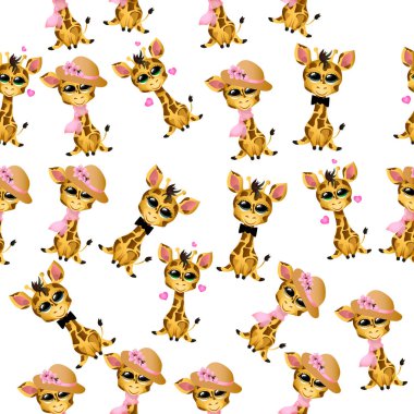 sevimli zürafa bebek