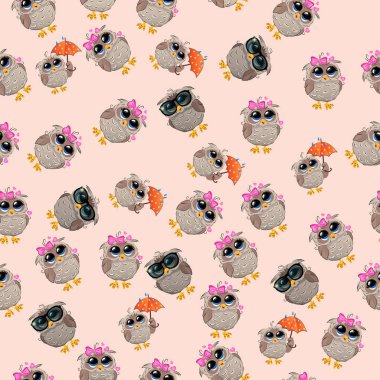 Şapkalı bir şirin baykuş