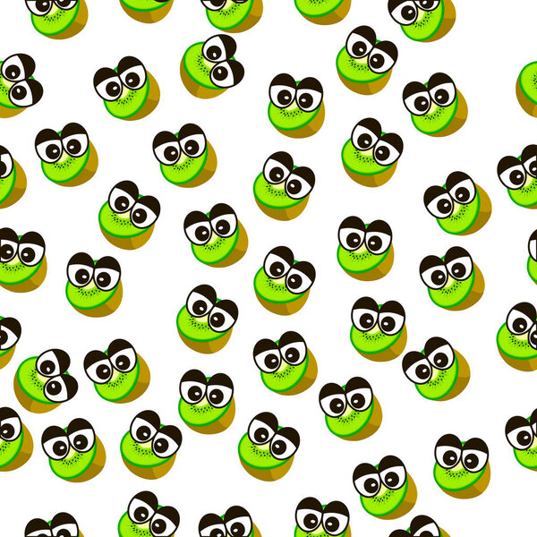 fresh kiwi and slice