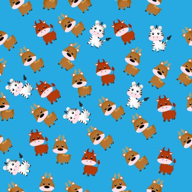 Şirin bir boğa çizimi