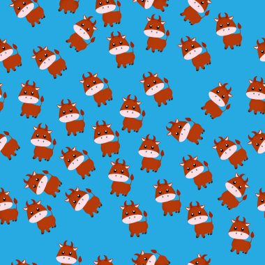 Şirin bir boğa çizimi