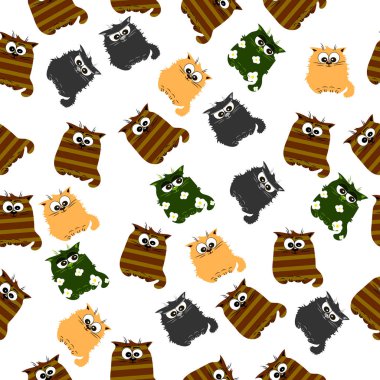 Şirin bir kedinin çizimi