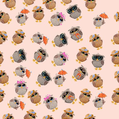 Şapkalı bir şirin baykuş