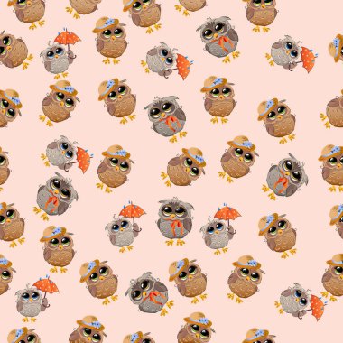 Şapkalı bir şirin baykuş