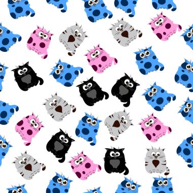 Şirin bir kedinin çizimi