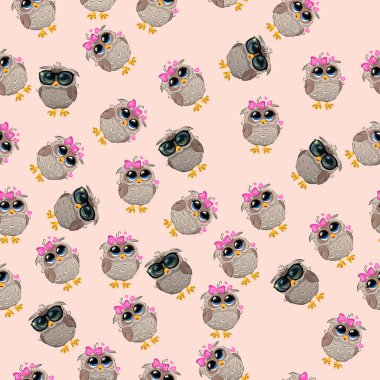 Şapkalı bir şirin baykuş