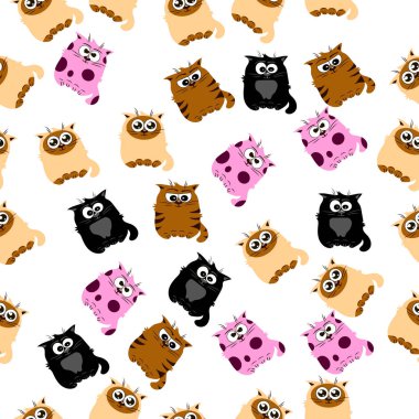 Şirin bir kedinin çizimi