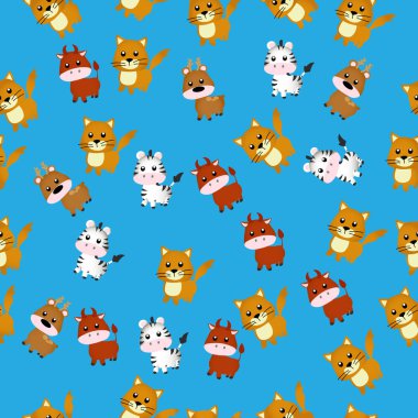 Şirin bir boğa çizimi