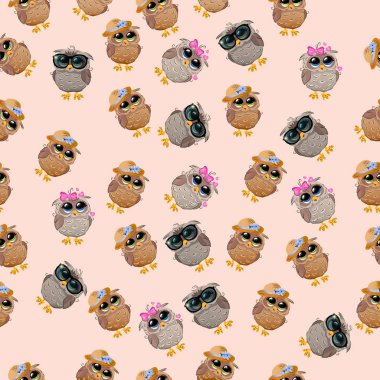 Şapkalı bir şirin baykuş