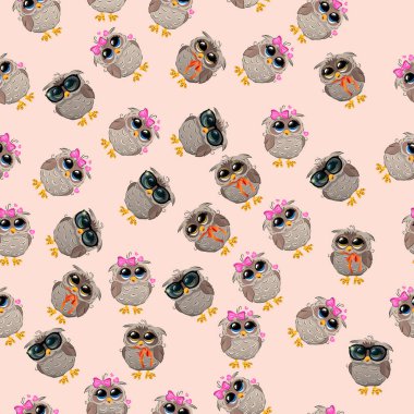 Şapkalı bir şirin baykuş