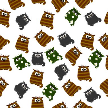 Şirin bir kedinin çizimi