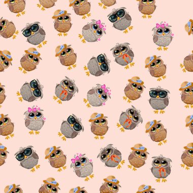 Şapkalı bir şirin baykuş