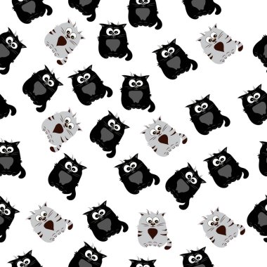 Şirin bir kedinin çizimi