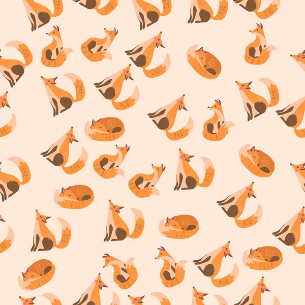 Şirin bir tilkinin vektör çizimi