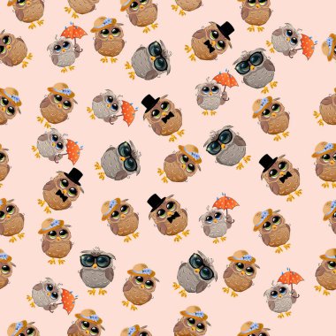 Şapkalı bir şirin baykuş