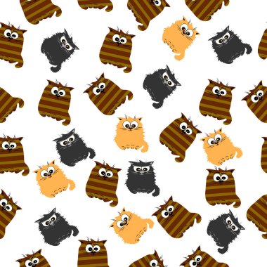 Şirin bir kedinin çizimi